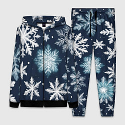 Женский 3D-костюм Снежное небо, цвет: 3D-черный