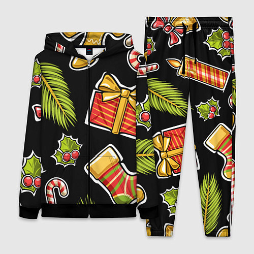 Женский костюм Рождественский вайб / 3D-Черный – фото 1