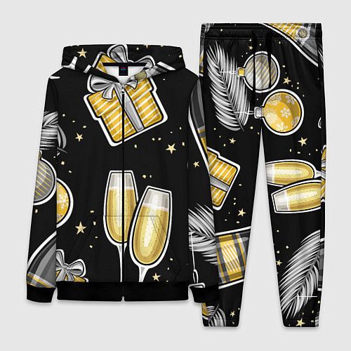 Женский костюм Новогодний вайб / 3D-Черный – фото 1