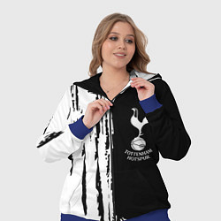 Женский 3D-костюм Tottenham Hotspur белые краски, цвет: 3D-синий — фото 2