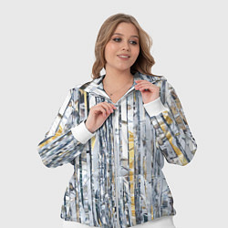 Женский 3D-костюм Новогодний дождик, цвет: 3D-белый — фото 2