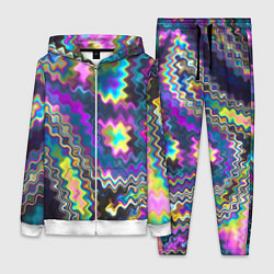 Женский 3D-костюм Абстракция переливы, цвет: 3D-белый