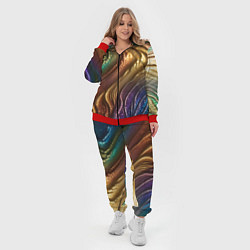 Женский 3D-костюм Сморщенные складочки жидкости, цвет: 3D-красный — фото 2