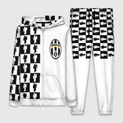 Женский 3D-костюм Ювентус паттерн люди, цвет: 3D-белый