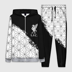 Женский 3D-костюм Liverpool краски текстура геометрия, цвет: 3D-меланж