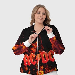 Женский 3D-костюм AC/DC Flame, цвет: 3D-белый — фото 2
