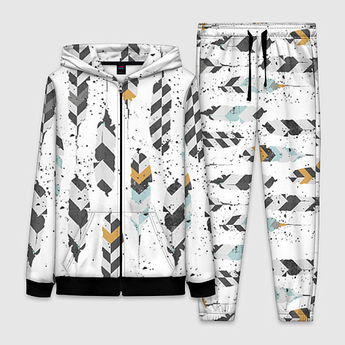 Женский костюм Перья / 3D-Черный – фото 1