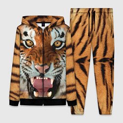 Женский 3D-костюм Взгляд тигра, цвет: 3D-черный