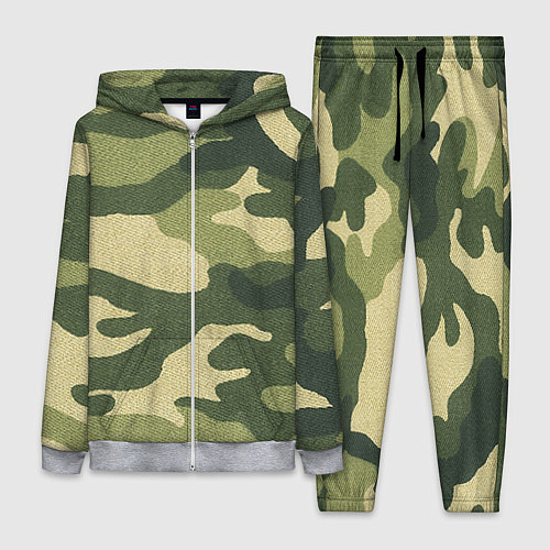 Женский костюм Хаки / 3D-Меланж – фото 1