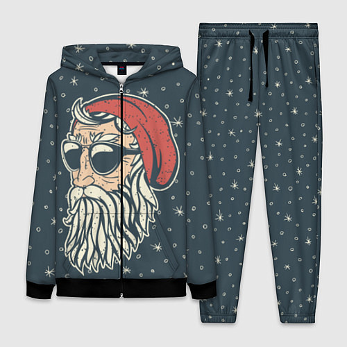 Женский костюм Санта хипстер / 3D-Черный – фото 1