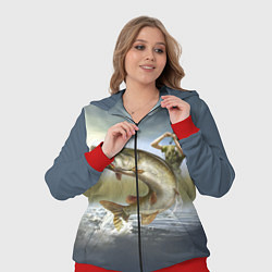 Женский 3D-костюм Дерзская щука, цвет: 3D-красный — фото 2