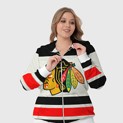 Женский 3D-костюм Chicago Blackhawks, цвет: 3D-белый — фото 2