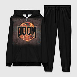 Женский 3D-костюм DOOM Fire, цвет: 3D-черный