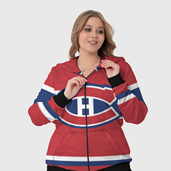 Женский 3D-костюм Montreal Canadiens, цвет: 3D-черный — фото 2