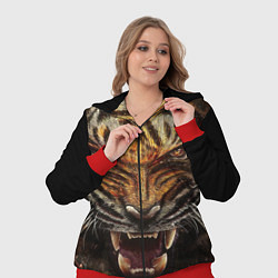 Женский 3D-костюм Разъяренный тигр, цвет: 3D-красный — фото 2