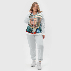 Женский 3D-костюм Гагарин в полете, цвет: 3D-белый — фото 2