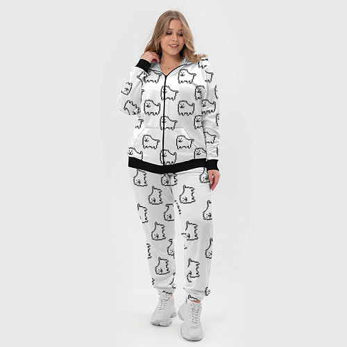 Женский костюм Undertale Annoying dog white / 3D-Черный – фото 4