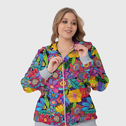 Женский 3D-костюм Яркие цветы, цвет: 3D-меланж — фото 2