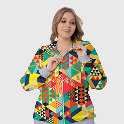 Женский 3D-костюм Геометрия, цвет: 3D-меланж — фото 2