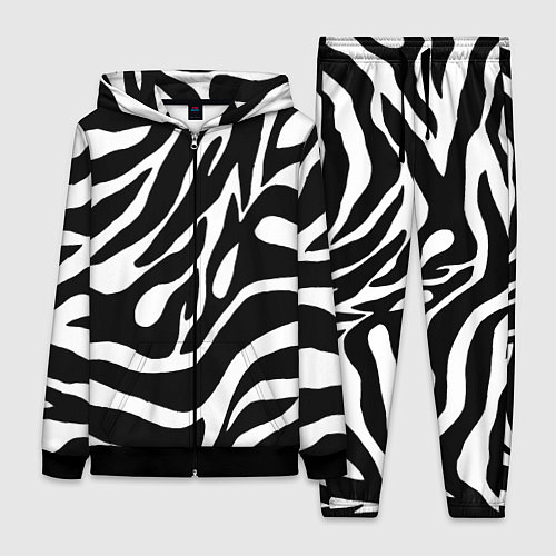 Женский костюм Зебра / 3D-Черный – фото 1