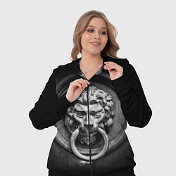Женский 3D-костюм Скульптура льва, цвет: 3D-черный — фото 2