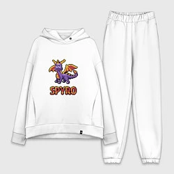 Женский костюм оверсайз Spyro: 8 bit, цвет: белый
