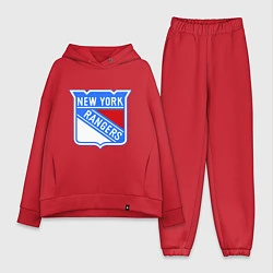 Женский костюм оверсайз New York Rangers, цвет: красный