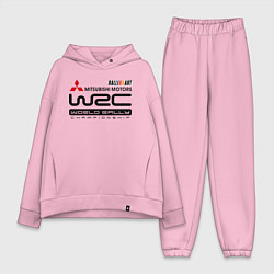 Женский костюм оверсайз Mitsubishi wrc, цвет: светло-розовый
