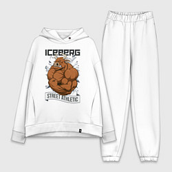 Женский костюм оверсайз Iceberg: Street Athletic, цвет: белый