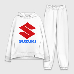 Женский костюм оверсайз Suzuki цвета белый — фото 1