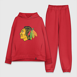 Женский костюм оверсайз Chicago Blackhawks: Kane, цвет: красный