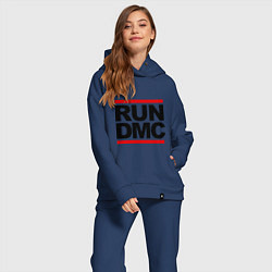 Женский костюм оверсайз Run DMC, цвет: тёмно-синий — фото 2