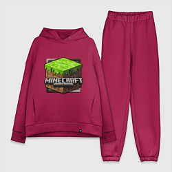 Женский костюм оверсайз Minecraft: Pocket Edition, цвет: маджента
