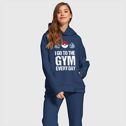 Женский костюм оверсайз Gym Everyday, цвет: тёмно-синий — фото 2