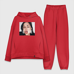 Женский костюм оверсайз Sasha Grey LOVE, цвет: красный