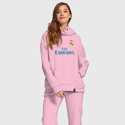 Женский костюм оверсайз Real Madrid: Ronaldo 07 цвета светло-розовый — фото 2