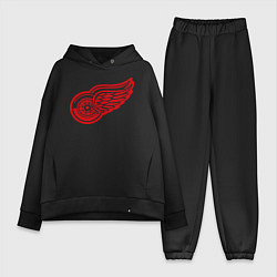 Женский костюм оверсайз Detroit Red Wings: Pavel Datsyuk, цвет: черный