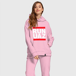 Женский костюм оверсайз Run UAZ, цвет: светло-розовый — фото 2