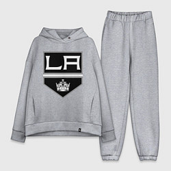 Женский костюм оверсайз Los Angeles Kings, цвет: меланж