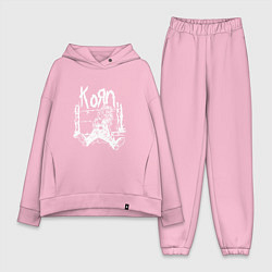 Женский костюм оверсайз Korn, цвет: светло-розовый