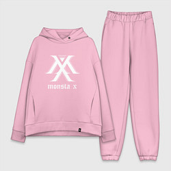 Женский костюм оверсайз Monsta X, цвет: светло-розовый