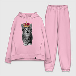 Женский костюм оверсайз Meow kitten, цвет: светло-розовый