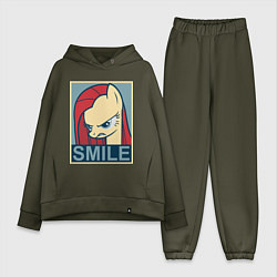 Женский костюм оверсайз MLP: Smile, цвет: хаки