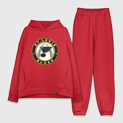 Женский костюм оверсайз St Louis Blues, цвет: красный