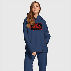 Женский костюм оверсайз Князь Анархия спина, цвет: тёмно-синий — фото 2