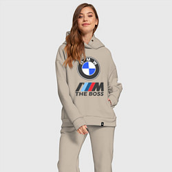 Женский костюм оверсайз BMW BOSS, цвет: миндальный — фото 2