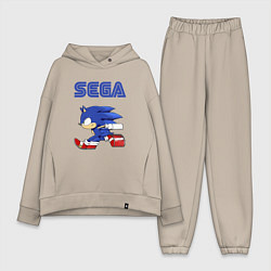 Женский костюм оверсайз SEGA, цвет: миндальный