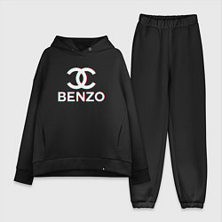 Женский костюм оверсайз BBT BENZO GANG, цвет: черный