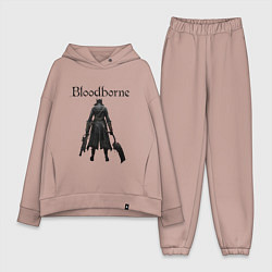 Женский костюм оверсайз Bloodborne цвета пыльно-розовый — фото 1