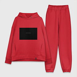 Женский костюм оверсайз Изоляция, цвет: красный